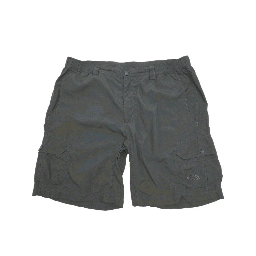 The North Face Cargo Shorts Gray Nylon Men Sz Large 9